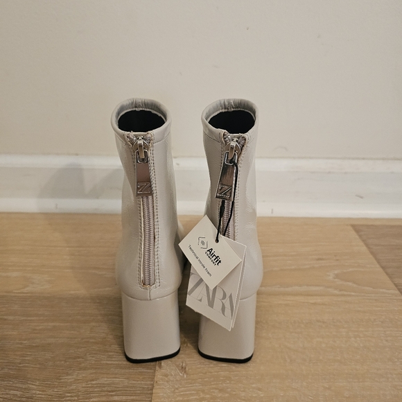 ZARA ankle boot grey beige 6.5US/37EU - Picture 4 of 10